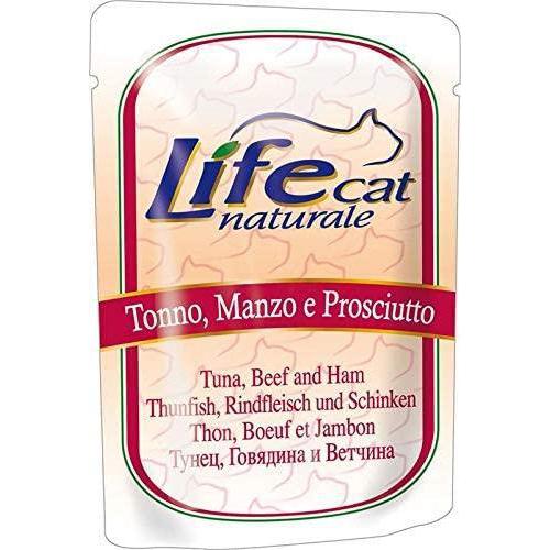 Life Cat Tonno, Manzo e Prosciutto Busta 70gr Life Cat Tonno, Manzo e Prosciutto Busta 70gr